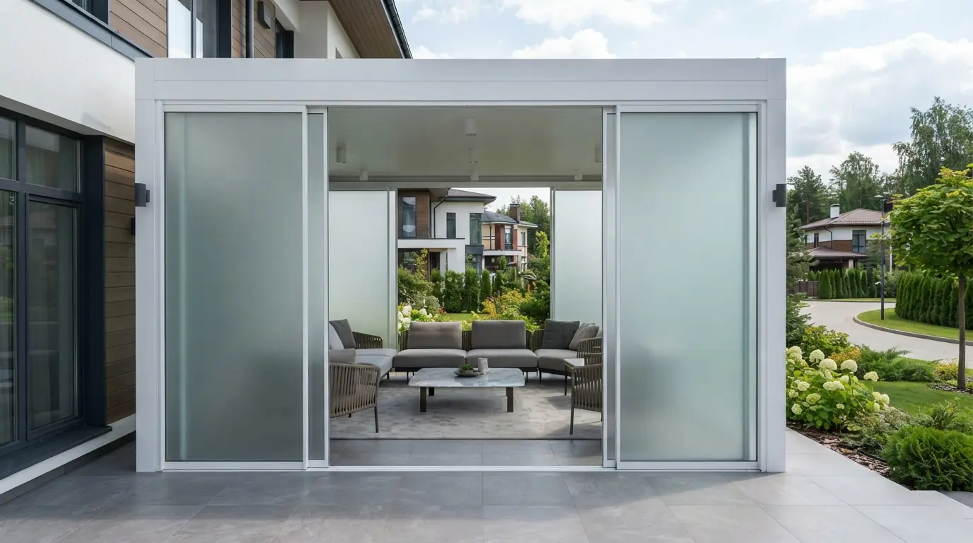 Распашные двери на террасу — фото 14